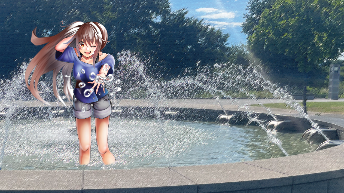 最上奏音真夏日の水遊び